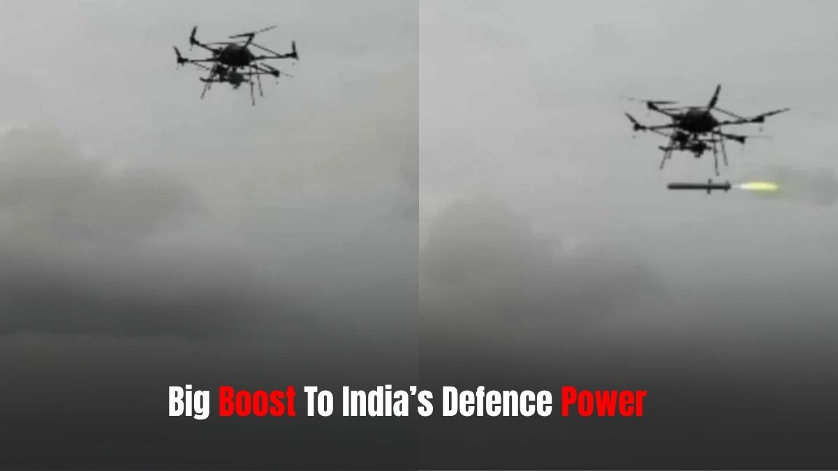 Indian Missile Fired from Drone